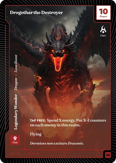 Drogothar the Destroyer, a Wonder card
