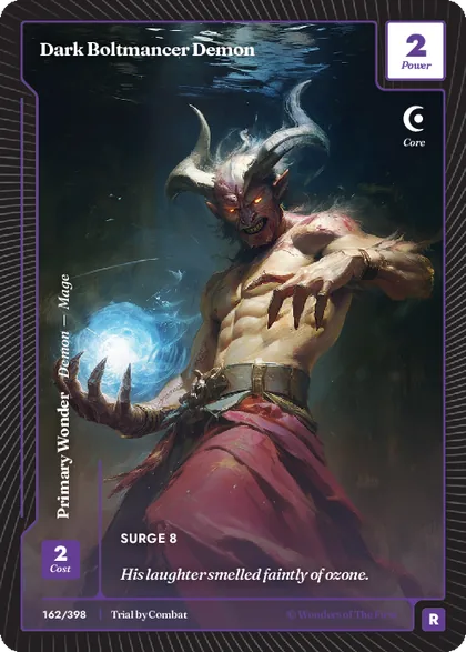 Dark Boltmancer Demon (Rare)