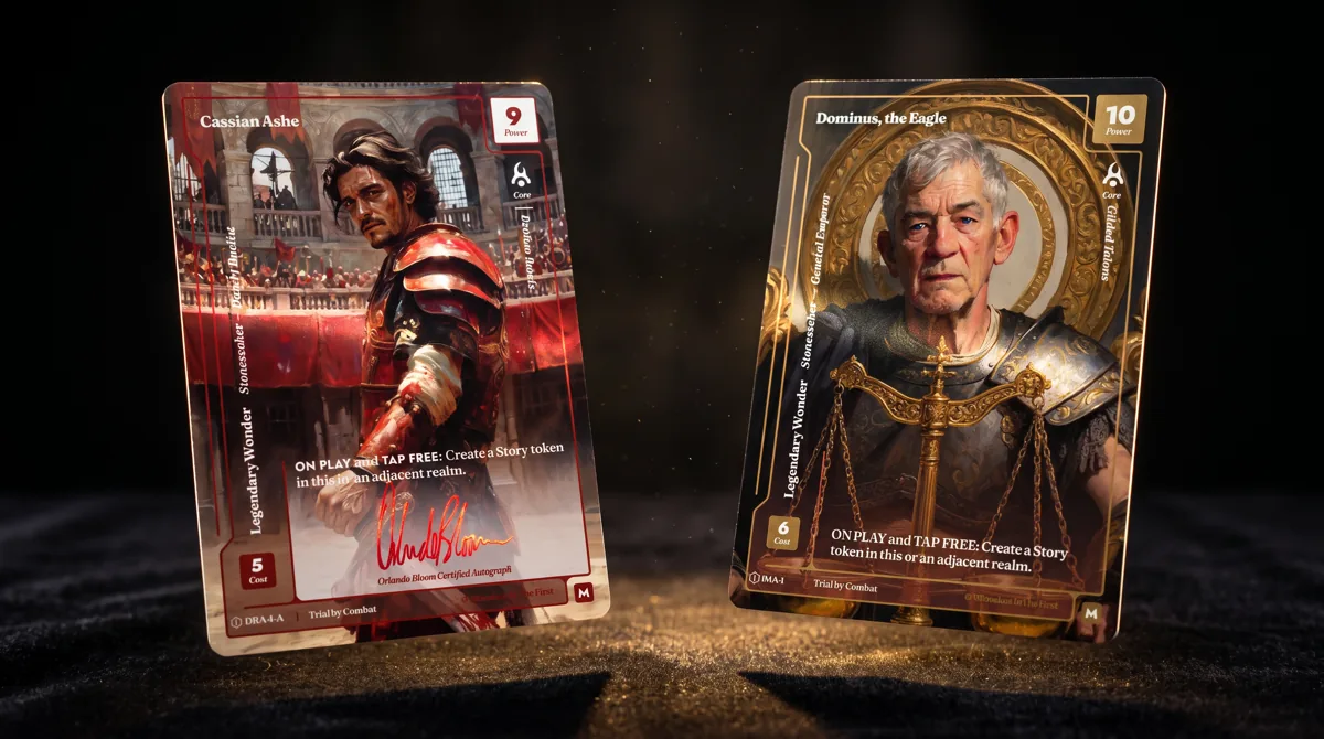 Signed Wonders cards with on-card autographs